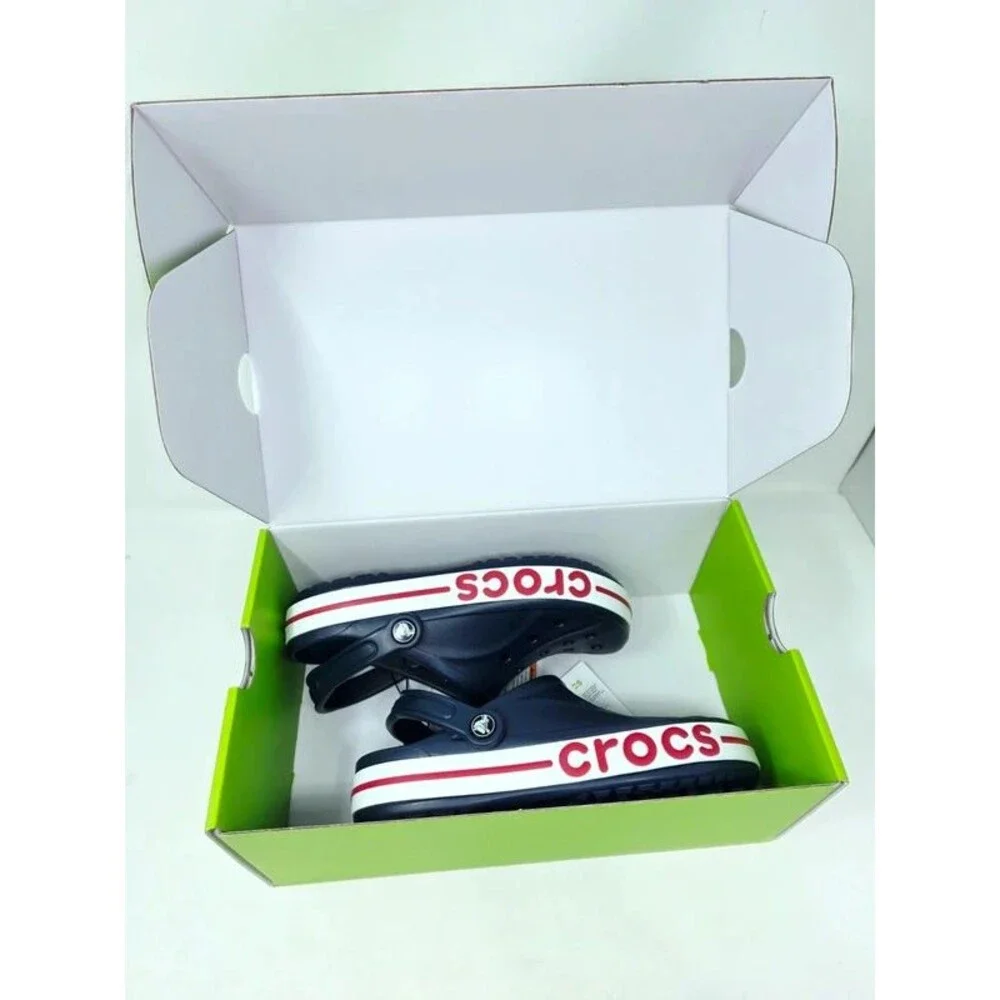 Crocs Classic Clogs Navy Red White M6|W8 Men's Size 6/ Women's Size 8 Unisex